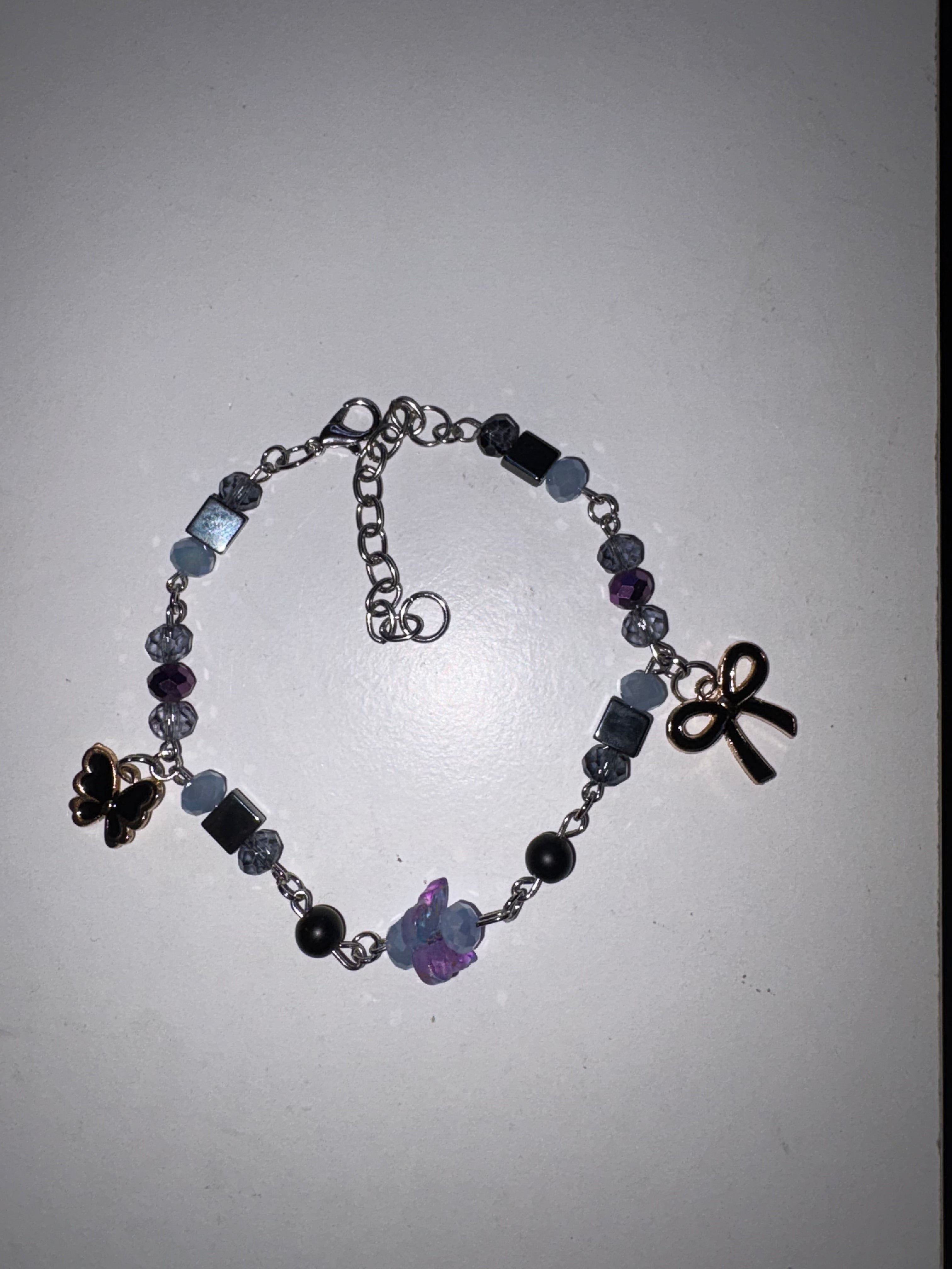 purple gold bracelet