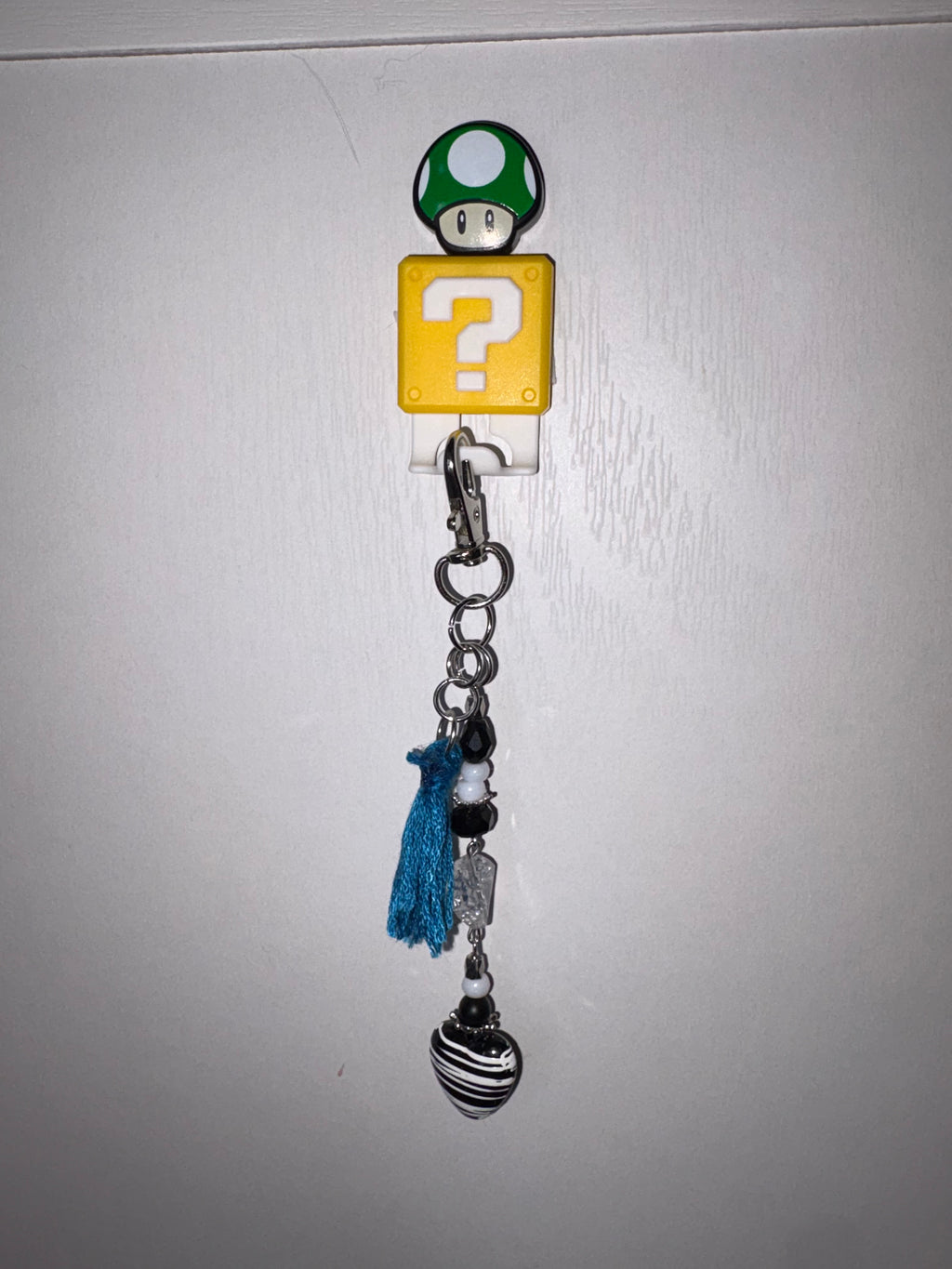 black heart keychain