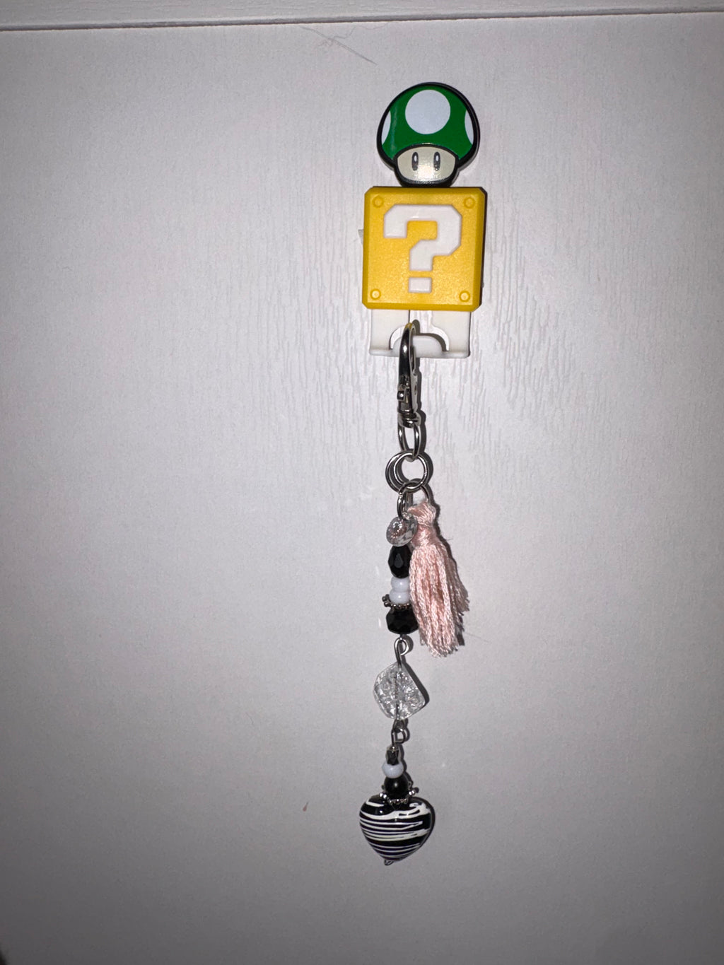 black heart keychain